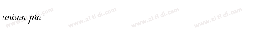 unison pro字体转换